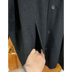 Eskandar Black Wool Cashmere Cocoon Coat Button Front Made in England Size 1 Photo 1