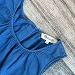 Madewell  Denim Blue Button Front Vest Crop tank Top Fitzgerald Wash Size XS #130 Photo 5