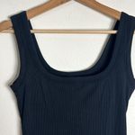 SKIMS cotton rib onesie in color soot size medium Photo 3