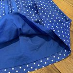 J.Crew  Linen Polka Dot Lined w Pockets Elasticated Waist Ribbon Tie Blue White 8 Photo 3