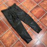 Buffalo Vintage Leather Moto Pants w/ Leather Belt Photo 1