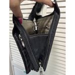 Baggallini Crossbody Black Nylon Travel Bag Multi Pockets Zippers Logo Adj Photo 11