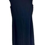 Loft  Solid Black Cap Sleeve‎ Midi Dress 0 Photo 1