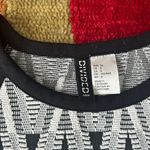 H&M Divided Chevron Pattern Black & White Long Sleeve Tight Fitting Dress Size 6 Photo 1