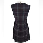 Tommy Hilfiger Black and Brown Plaid Dress with White Collar Size 12 Photo 4