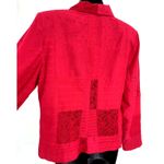 Coldwater Creek NWT  Red Eyelet And Lace Detail Women's Size S Photo 3