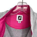 FootJoy  Womens Gray Pink Quarter Zip Pullover Sweater Long Sleeve Athletic Top Photo 7