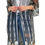 Love Riche Embroidered Mesh  Kimono‎ Photo 0