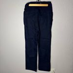 Gap NWOT Maternity Full Belly Panel Twill Navy Khakis Size M Straight Leg Cotton Photo 8