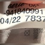 Aerie  Black Waffle Flared Pants Size L Photo 10