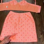 Gianni Bini  2-Piece Floral Neon Pink Pencil Skirt & Adjustable Top SET Size 0 Photo 13