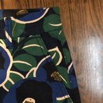 Tory Burch Navy Emerald & Black Pencil Skirt with Oversized Floral Pattern Sz 2 Photo 9