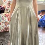 ASOS Sage Green Satin Dress Photo 0