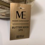 Butter Sock Set nwt in gold clear travel case Photo 1