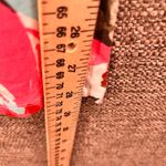 Denim And Co Womens Pullup Pants‎ Size XL Beach Sea Floral Print Cotton Wide Leg Red Photo 14