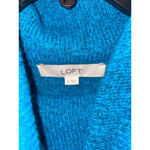Loft  Women’s Blue Cowl Neck Pullover Sweater Size XS Long Sleeve Cozy Knit Comfy Photo 2
