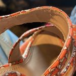 Steve Madden Jenny Printed Espadrille Wedge Sandal in Orange Size 7.5 Photo 8