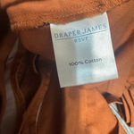Draper James  RSVP Jacket Full zip Burnt Orange Lightweight Cotton Utility Safari Photo 5