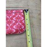 Coach Peyton Wristlet Signature coral Pink Silver Hardware Wallet handbag READ Photo 3