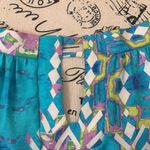 Alice & Trixie  Blue and Purple Off the Shoulder Silk Blouse Women’s Small Photo 1