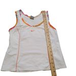 Nike Dri Fit Size Medium M White Orange Floral Tank Top Sleeveless Workout Top Photo 2