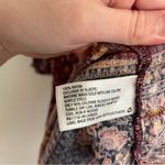 Knox Rose Floral Print Long Sleeve V-Neck Button Down Shift Midi Dress Burgundy Photo 12