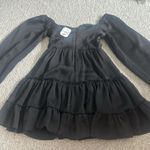 Altar'd State  Black Dress Mini long sleeve Photo 1