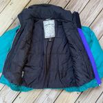 Obermeyer Women's Vintage Hooded Ski Jacket Teal Size 14 Photo 2