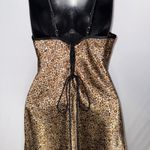 Leopard Print y2k‎ Double Strap Silky Chemise Slip Dress Lingerie Size M Photo 9
