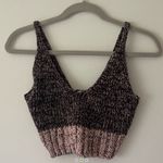 Free People  brown pink knit tank top bralette crop Photo 2
