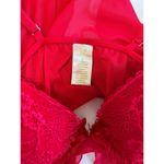 Via del Amore Vintage Red Lingerie Cami Top Size Large Romantic Sexy Sheer Lace Photo 5
