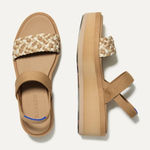 Rothy's The Lightweight Wedge Sandal Braided Beach Sand Woven Platform Size 11 Photo 0