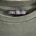 ZARA Dark Green T Shirt Dress Size Medium Photo 2