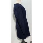 Shoshanna  Long Sleeve‎ V Neck Dress Navy Blue Quilted Career Size 12 Photo 2
