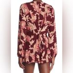 Show Me Your Mumu  Bailey Romper Tie‎ Back Paisley Print Long Sleeve Sz Small Photo 3