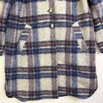 Isabel Marant ETOILE Gabriel Coat Womens IT 40 US 8 Blue Red Plaid Wool Blend Photo 2