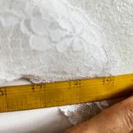 Vintage White Lace Trim Tank Top, Coquette Balletcore Y2K Lingerie Bridal Large Photo 5