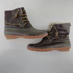 Seven7  Boots Womens 9 Rubber Duck Boots Faux Leather Sheepskin Lining Photo 10