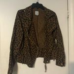 Kensie ⭐️Leopard Motorcycle Style Jacket S Photo 0