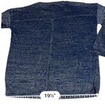 Mango MNG  Blue Sparkly Silver Metallic Thread Long Sleeve Womens Top Size‎ L Photo 8