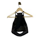 Carbon 38 Women’s High Neck Mesh Back Camo Cut Out Sports Bra Green/Black L Photo 2