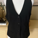 Norma Kamali Black Vest Size Medium Photo 0