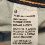 American Eagle Outfitters Woman’s Blue Mid Washed Kick Bootcut Jeans Sz 6 Photo 5