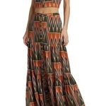 Veronica Beard NWT  Tiffany Cropped Top in Tribal Print Linen Blend Tank Womens L Photo 8