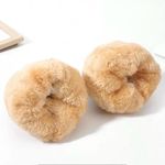 Black Knit Gloves with Faux Fur Lining 3 sets Photo 3