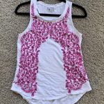 Lucky Brand  White Tank Purple Pink Embroidery Size Extra Small Photo 0