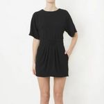 Ganni Fabulous Dress Dolman Sleeves & Pockets in Black, Size Medium Photo 13