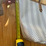 Ralph Lauren Lauren Natural Chevron Tote Bag Purse Large READ Photo 13