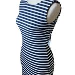 Juicy Couture Avery Stripe Ponte Bodycon Dress XS | Navy Coastal Nautical Resort Photo 1