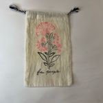 Free People Linen Draw String Drawstring Off-White Reusable Jewelry Dust Bag Photo 1